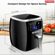 Fresh Digital Air Fryer , 7 Liter Black – AFF-1800B