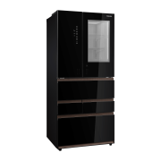 Toshiba 6 Doors Refrigerator with Origin Inverter Technology, I Touch Panel & PureAir 683 L Black Glass GR-RM921WI-PGN(B1)