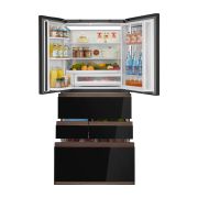 Toshiba 6 Doors Refrigerator with Origin Inverter Technology, I Touch Panel & PureAir 683 L Black Glass GR-RM921WI-PGN(B1)