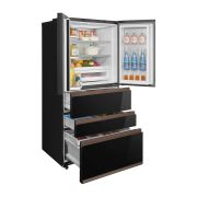 Toshiba 6 Doors Refrigerator with Origin Inverter Technology, I Touch Panel & PureAir 683 L Black Glass GR-RM921WI-PGN(B1)