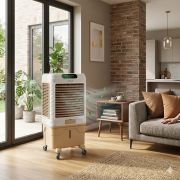 مبرد هواء كاسيل ديجيتال، 85 لتر، 190 وات، بيج وابيض – AC1185TR