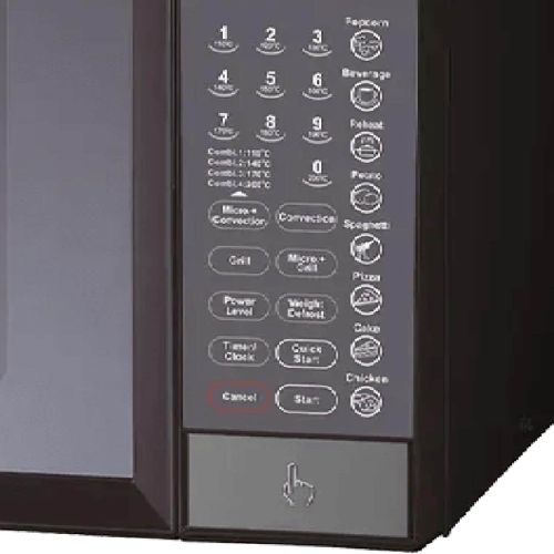 Black & White Microwave 34L, Digital Screen, Grill, MW-340 DG