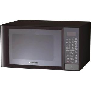 Black & White Microwave 34L, Digital Screen, Grill, MW-340 DG